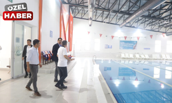 Bala Kaymakamı Yıldırım, yeni yüzme havuzunda incelemelerde bulundu