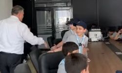 İzci grubundan Başkan Demirbaş’a anlamlı ziyaret
