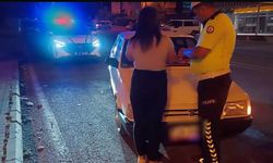 Drift atan kadın sürücü cezasız kalmadı!