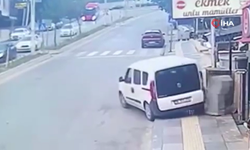 Gölbaşı’nda, freni boşalan araç facianın eşiğinden döndü!