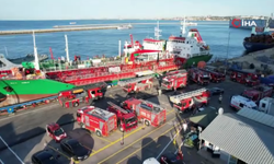 Haydarpaşa Limanı’nda yakıt ikmal gemisinde yangın paniği