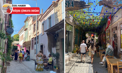 Ayvalık Küçükköy’de turist yoğunluğu sürüyor