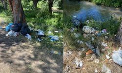 Kızılcahamam'da dereler çöplüğe döndü