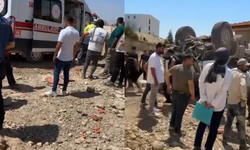 Şantiyede iş makinesi kazası