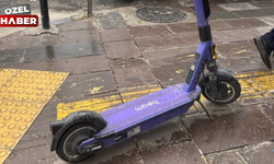 Bu kadarına da pes! Engelli yoluna scooter park ettiler