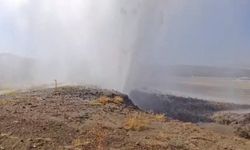 Ana su hattı patladı, sokaklar göle döndü