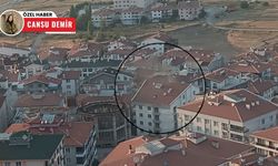 Keçiören'de bir ev alev alev yandı