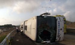 Yolcu otobüsü devrildi: Ölü ve yaralılar var