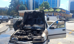 Ankara'da araç yangını paniğe neden oldu