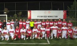 Gaziler ve milli sporcular dostluk maçında buluştu