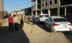 Çarşı inşaatında göçük meydana geldi