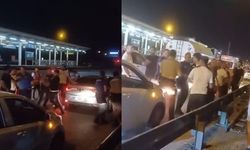 Yol verme kavgası trafiği birbirine kattı
