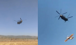 Kaza kırıma uğrayan yangın söndürme uçağı helikopterle kaldırıldı