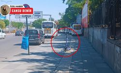 Ankara'da skandal görüntü: Kılavuz yoldaki scooter tepki çekti