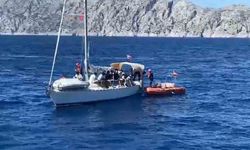 Muğla Marmaris açıklarında 31 düzensiz göçmen yakalandı