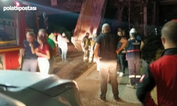 Nallıhan'da akılalmaz kaza! Damperi açılan kamyon kömür bandına çarptı