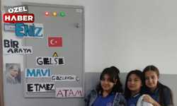 Polatlı'daki öğrencilerden Atatürk sevgisini gösteren yaratıcı çalışma!