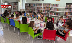Polatlı'nın minik okurları kütüphanede buluştu