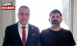 Polatlıspor antrenörü Ali Kılavuz, MHP İl Başkanı Alparslan Doğan'ı ziyaret etti