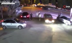 Sincan'da akılalmaz kaza! Kontrolden çıkan otomobil oto yıkamacıya uçtu