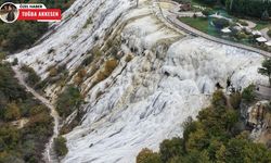 Bolu’nun Pamukkale’si ‘Akkaya Travertenleri’ ziyaretçilerini mest ediyor