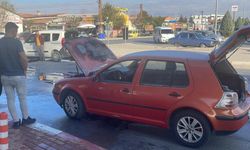 LPG'li araç alev aldı! İlk müdahaleyi polis ekipleri yaptı