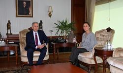 Yasemin Minguzzi'den Mansur Yavaş'a ziyaret