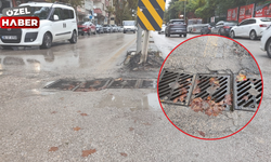 Polatlı’da çöken mazgallar trafiği tehdit ediyor!