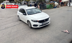 Ara yoldan çıkan araç kazaya neden oldu