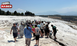 UNESCO’nun gözde mirası Pamukkale’ye ziyaretçi ilgisi artıyor