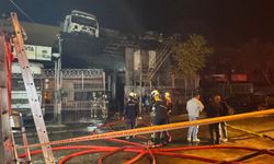 Yenimahalle’de oto tamirhanesinde korkutan yangın