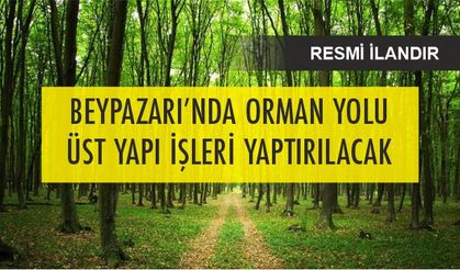BEYPAZARI’NDA ORMAN YOLU  ÜST YAPI İŞLERİ YAPTIRILACAK