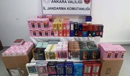 Ankara’da 1 milyon 107 bin liralık kaçak parfüm ele geçirildi
