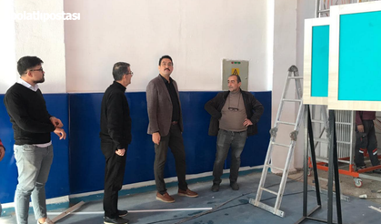 Bala Kapalı Spor Salonu Modern Bir Görünüme Kavuşuyor