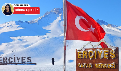 Erciyes Kayak Merkezi'ndeki yoğunluk devam ediyor