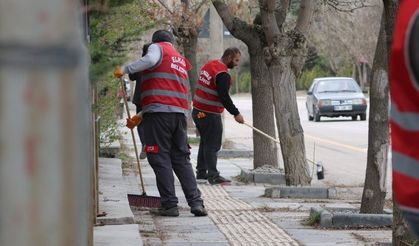 Bayram temizliği başladı: Elmadağ pırıl pırıl