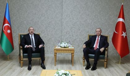 Cumhurbaşkanı Erdoğan, Azerbaycan Cumhurbaşkanı Aliyev ile görüştü
