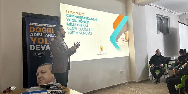 AK Parti Yenimahalle seçim için eğitimde