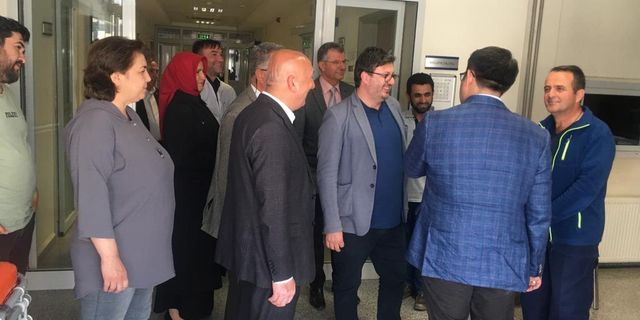 Başkan Kalkan'dan hastane ziyareti