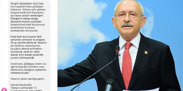 Kılıçdaroğlu’ndan SMS