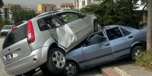 Ankara’da ilginç kaza