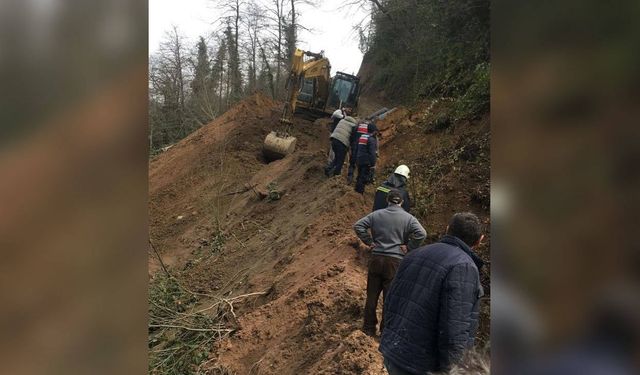 Trabzon’da meydana gelen göçükte 3 işçi hayatını kaybetti