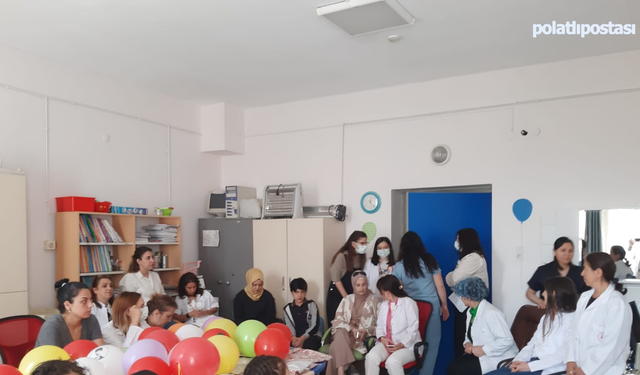 Ankara Eğitim Araştırma Hastanesinde, hasta çocuklar unutulmadı