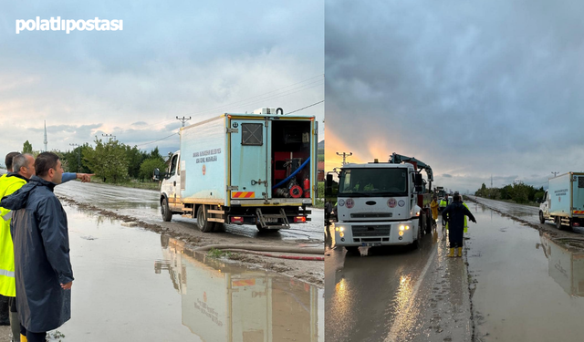 Güdül Belediye Başkanı Mehmet Doğanay, yoğun yağış sonrası hasar tespiti için sahada!
