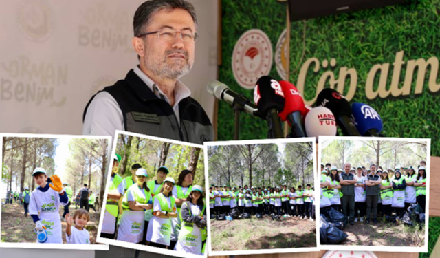 Tarım ve Orman Bakanlığı duyurdu: Orman Benim Kampanyasında 313 ton atık toplandı