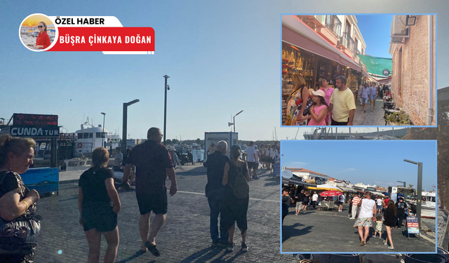 Yerli ve yabancı turistlerin gözdesi Cunda’da yoğunluk devam ediyor