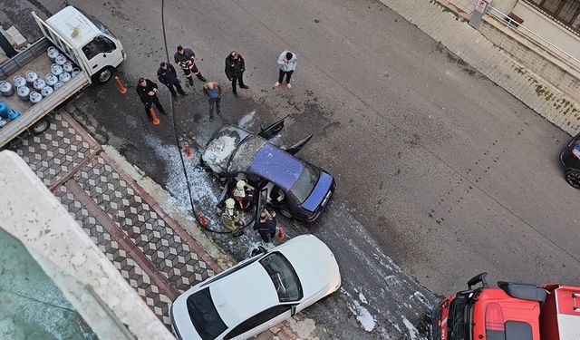 Kızılcahamam’da araç yangını: Faciadan dönüldü!