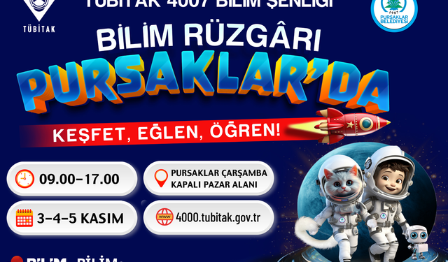 Bilim rüzgârı Pursaklar’da esecek