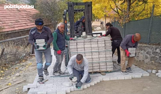 Çamlıdere Belediyesi'nden Eldelek Köyü'ne Kilit Taşı Hizmeti