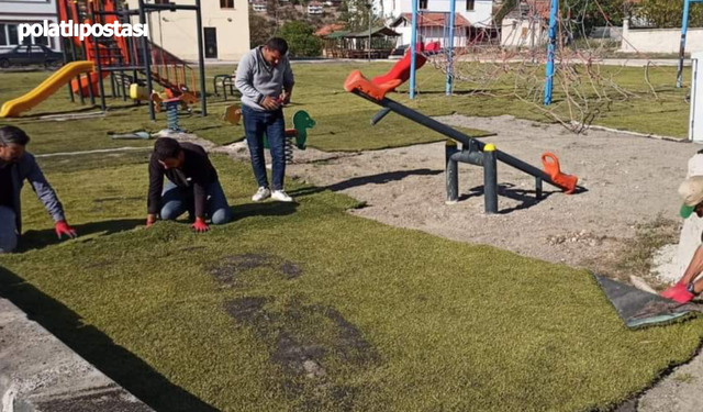 Çamlıdere Belediyesi'nden Ömerağa Mahallesi'ne Yeni Çocuk Parkı